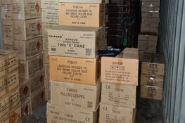 Twee verdachten aangehouden na grote vuurwerkvondst