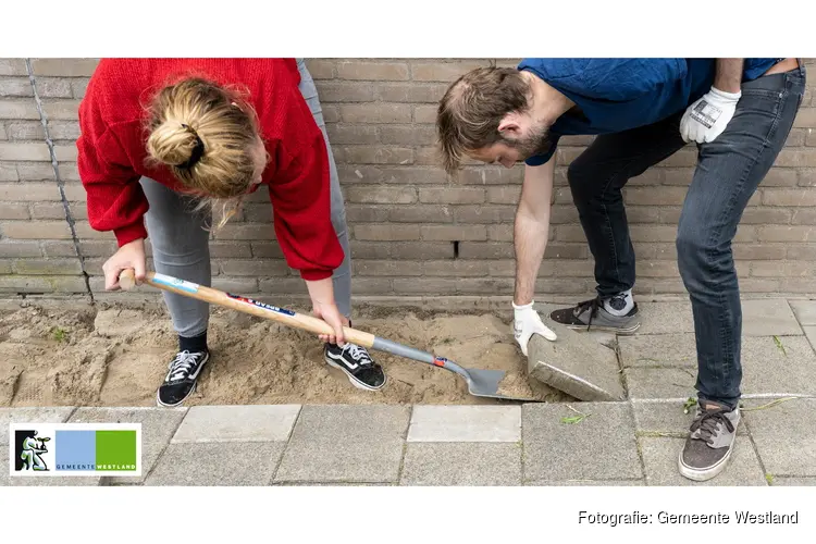 Gemeente Westland doet mee aan NK tegelwippen. Lever je tegels in bij de Tegeltaxi