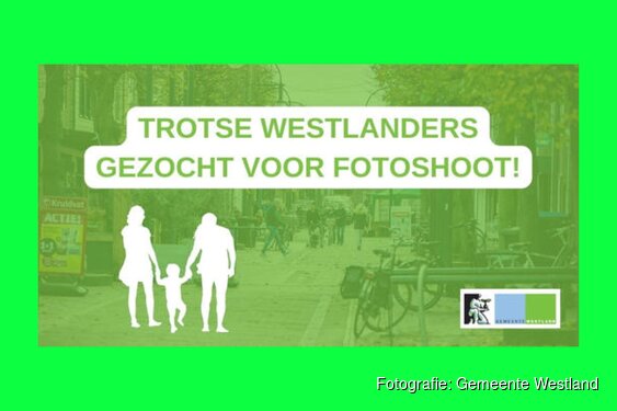 Gemeente Westland zoekt trotse Westlanders voor fotoshoot