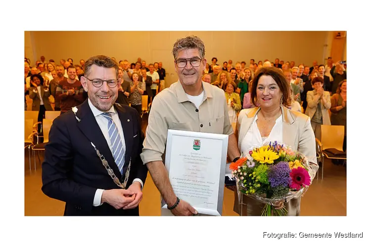 Zilveren erepenning voor Aart den Haan
