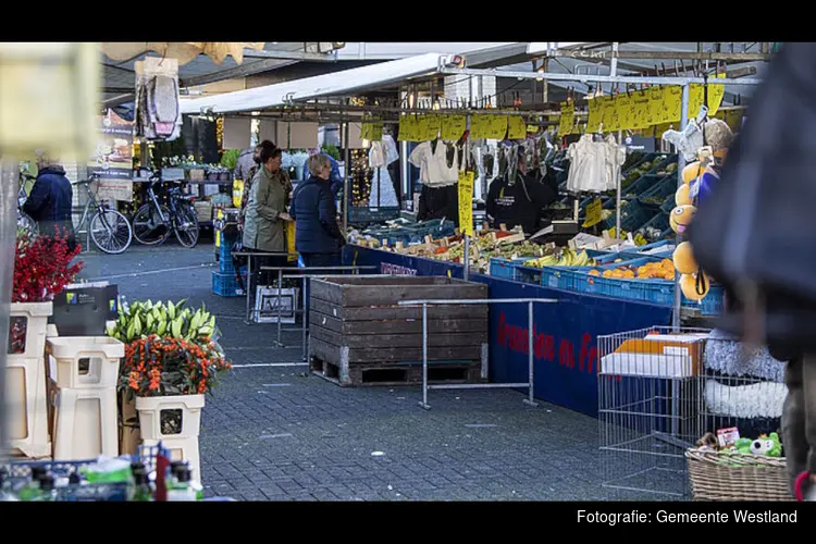 Weekmarkten ’s-Gravenzande, Wateringen en Naaldwijk tijdelijk verplaatst