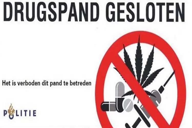 Drugspand voor zes maanden gesloten