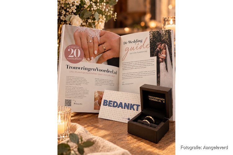 Trouwringenvoordeel.nl opnieuw in het luxe magazine van Fletcher Trouwen